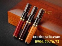 Tẩu lọc khói thuốc lá điếu thường, trung và nhỏ bằng gỗ đàn hương, mun, cẩm lai ZB 220 chính hãng