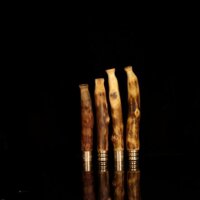 Tẩu lọc thuốc gỗ A93 - Natural modeling sage citrus filter cigarette holder mini portable copper pull rod wooden crafts holiday gifts