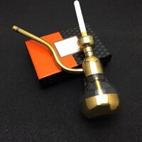 Tẩu lọc và hút thuốc lá, thuốc lào đa năng hợp kim, thân trong suốt 807 (mạ màu vàng gold)