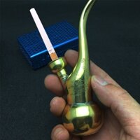 Tẩu lọc và hút thuốc lá, thuốc lào đa năng hợp kim, thân khắc hình ông cụ 806 (mạ màu vàng gold)