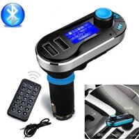 TẨU NGHE NHẠC BLUETOOTH ĐA NĂNG, 2 CỔNG SẠC NHANH, Đàm thoại loa ngoài, Dùng cho ô tô 12 - 24V