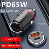 TẨU SẠC ẨN Ô TÔ CÔNG NGHỆ SIÊU NHANH PD & QC VỚI 2 CỔNG USB VÀ TYPE-C A181