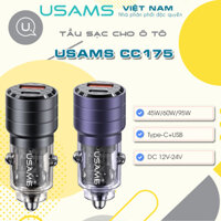 Tẩu Sạc Cho Ô Tô A+C USAMS CC175/CC208/CC176 C35/C39/C36 45W/60W/95W (Trong Suốt)