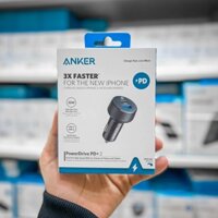 Tẩu sạc điện thoại trên ô tô ANKER PowerDrive PD+ 2 (35W)/Aukey 2 cổng USB sạc nhanh Q.C 3.0 CC-T8 36W/Aukey CC-Y48 48W