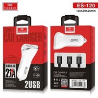 Tẩu sạc Earldom ES120 2.1A (kèm cáp 3)