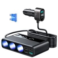 Tẩu sạc nhanh 154W Joyroom CL06 chia 3 tẩu 6 cổng sạc PD+QC3.0+USB*4 Car lighter adapter