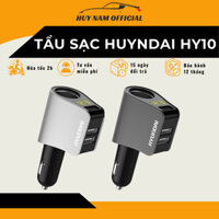 Tẩu Sạc Nhanh Ô Tô HY10 Chính Hãng Hyundai - Có Đèn Led Báo Điện 1 Đầu Tẩu Và 3 Đầu USB