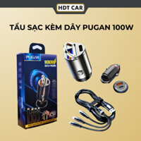 Tẩu sạc nhanh ô tô xe máy, tẩu sạc PUGAN nhỏ gọn, tiện lợi, sạc siêu nhanh 100W