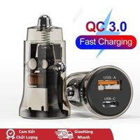 Tẩu Sạc Ô Tô 2 Cổng Type-C/USB Mini 3.0 PD cho ô tô xe hơi Sạc Nhanh Quick Charge chống cháy nổ  thích hợp cho iP Huawei