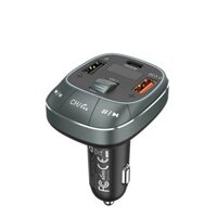 Tẩu Sạc Ô Tô 3 Cổng VENTION FFL 30W (Bluetooth v5.0, C+2A, 30W/18W/5W, with FM Transmitter)