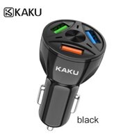 Tẩu sạc ô tô chia 3 cổng ra usb với 2 màu đen và trắng