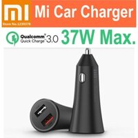 Tẩu Sạc ô tô Nhanh 2 cổng USB 37W Xiaomi CC06ZM