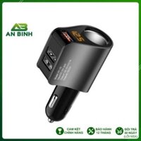 Tẩu Sạc Ô tô, Xe Hơi Hyundai 1 Tẩu Tròn (3 cổng USB) - Có Đèn Led Báo Điện Áp