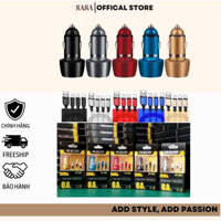 Tẩu sạc ô tô xe hơi PUGAN Qc 3.0 Tặng kèm dây sạc 3 đầu