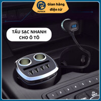 Tẩu sạc pin trên ô tô Dock sạc pin đa năng trên ô tô Đẩu cắm điện nhiều lỗ ô tô
