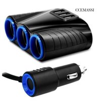 Tẩu thuốc cắm Sạc FONE_CAP máy tính bảng  iphone ipad  android samsung Chia 3 Cổng Usb 12v 24v Cho Xe Hơi ô tô
