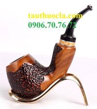 Tẩu thuốc lá gỗ đàn hương (big size) chạm hoa văn thủ công DH 888H