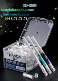 Tẩu thuốc lá Sanda SD-8205, dùng cho 3 cỡ điếu: lớn, trung, nhỏ (100 đầu lọc/hộp)