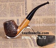 Tẩu thuốc pipe gỗ đàn hương DH 631 hoa văn khắc đỉnh