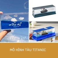 Tàu Titanic Thuyền Buồm Phong Thủy Trang Trí Để Bàn Học Làm Việc Phòng Tiểu Cảnh Máy Tính Xe Ô Tô Hồ