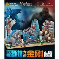 Tàu vận chuyển tàu sân bay Godzilla vs. Kong Showdown Tương thích với đồ chơi xây dựng LEGO