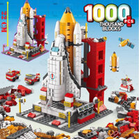 Tàu Vũ Trụ 1000 Chi Tiết - Bộ đồ chơi trẻ em lắp ráp mô hình tàu con thoi, lắp ghép mô hình tàu vũ trụ dochoilapghep