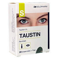 Taustin, dung dịch nhãn khoa Taurine 4%, hỗ trợ tái tạo biểu mô, loạn dưỡng giác mạc
