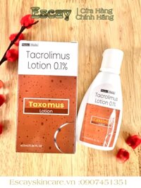 Taxomus Tacrolimus 0.1% lotion hỗ trợ viêm da dị ứng, viêm da tiếp xúc 15ml             (15g)