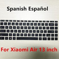 Tây Ban Nha/Nga/Bàn Phím Silicone Dành Cho Xiaomi Mi Notebook Air 12.5 13.3 Pro 15.6 Miếng Dán Bảo Vệ Màng Bảo Vệ