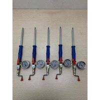 Tay bơm lốp cong 2 đầu, tay bơm có xoáy ti van, bơm lốp ô tô , xe tải có đồng hồ, dụng cụ sửa chữa giá tốt