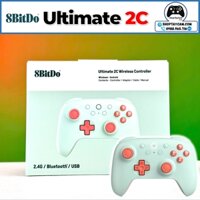 Tay Cầm 8bitdo Ultimate 2C – Màu Xanh Mint Không Dây 2.4G, Hall Effect Joysticks Triggers, 1000Hz Polling Rate