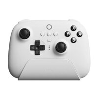 Tay cầm 8Bitdo Ultimate Bluetooth Controller kèm Dock sạc 80NA (Đen/Trắng)
