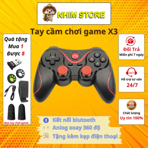 Tay cầm chơi game bluetooth Terios X3