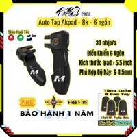 Tay cầm chơi game cho iPad máy tính bảng  AKPAD-8K hỗ trợ auto tap 6 ngón chơi game PUBG FreeFire FPS, tay cầm chơi game