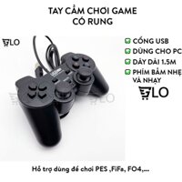 Tay Cầm Chơi Game Đơn Có Rung Cổng USB - Gamepad Cho PC Laptop Chơi FO4 - Hàng mới về0