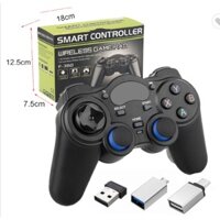 Tay cầm chơi game không dây - cho PC, Laptop, Điện thoại Android, Tivi Android - Game Fifa Online 4, Roblox, Minecraft..