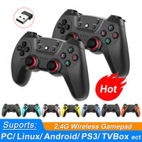 Tay cầm chơi game không dây kép cho PC, tay cầm chơi game cầm tay cho TV, máy tính, hộp trò chơi 2.4G