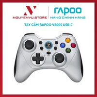 Tay Cầm Chơi Game Không Dây Rapoo V600S Sạc TypeC - Hàng Chính Hãng - Bạc
