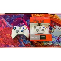 Tay cầm Chơi Game Microsoft Xbox 360 Full box 2023, Có Rung Chơi Game Fo4 Full Skill Dành Cho PC Laptop