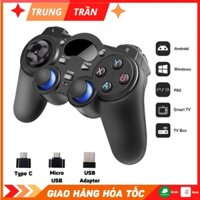 Tay cầm chơi game PC Laptop, PS3, Điện Thoại, TV Android Box - Tay cầm không dây 850 USB Wifi 2.4G - Full skill Fo4, Pes