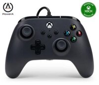 Tay Cầm Chơi Game PowerA Wired Controller Có Chơi Game Cho PC, Laptop, Máy Xbox, WIN 10, WIN 11 – MÀU ĐEN
