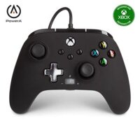 Tay Cầm Chơi Game PowerA Enhanced Wired Controller Có Chơi Game Cho PC, Laptop, Máy Xbox, WIN 10, WIN 11 – MÀU ĐEN