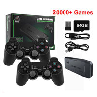 Tay Cầm Chơi Game Tích Hợp 20000 + Máy Chơi Game PS1 / FC / GBA 64G 4K HD TV 2.4G