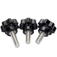 Tay cầm hoa mận bằng thép không gỉ 304 Jinchao, vít tay cầm sao, bu lông siết tay, đầu núm bảy sao M4 M6 M8 M10 GIGL