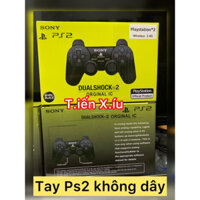 tay cầm Ps2 không dây cho máy ps2 wireless controller tay PS2 kèm cục thu phát không dây cho máy PS2