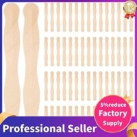 Tay cầm quạt 8Inch hoặc Thìa gỗ hoặc Gói trộn sơn 100 Que Popsicle thủ công cho Bộ dụng cụ thủ công DIY