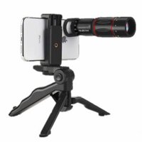 Tay Cầm Quay Phim, Chụp Ảnh Cho Điện Thoại 18x Zoom Tele Lens tripod remote