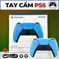 Tay Cầm Sony DualSense 5 PS5 Màu Xanh Starlight Blue Chĩnh Hãng Top Gamepad Cho PC / FO4 / FIFA | HÀNG NHẬP KHẨU