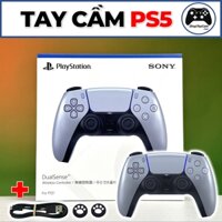 Tay Cầm Sony DualSense 5 PS5 Màu Xám Sterling Silver Top Gamepad Cho PC / FC ONLINE / FIFA / PES | HÀNG NHẬP KHẨU
