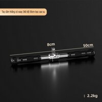 Tay cầm thẳng 50cm có xoay 360 độ bọc cao su tập xô tay phòng gym ( chính hãng nhập khẩu)